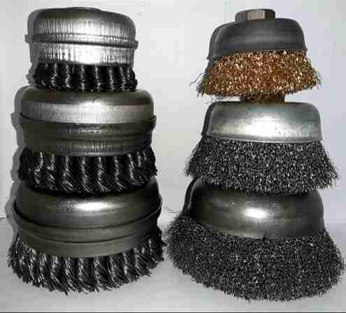 فرچه سیمی کاسه ای افشان 10