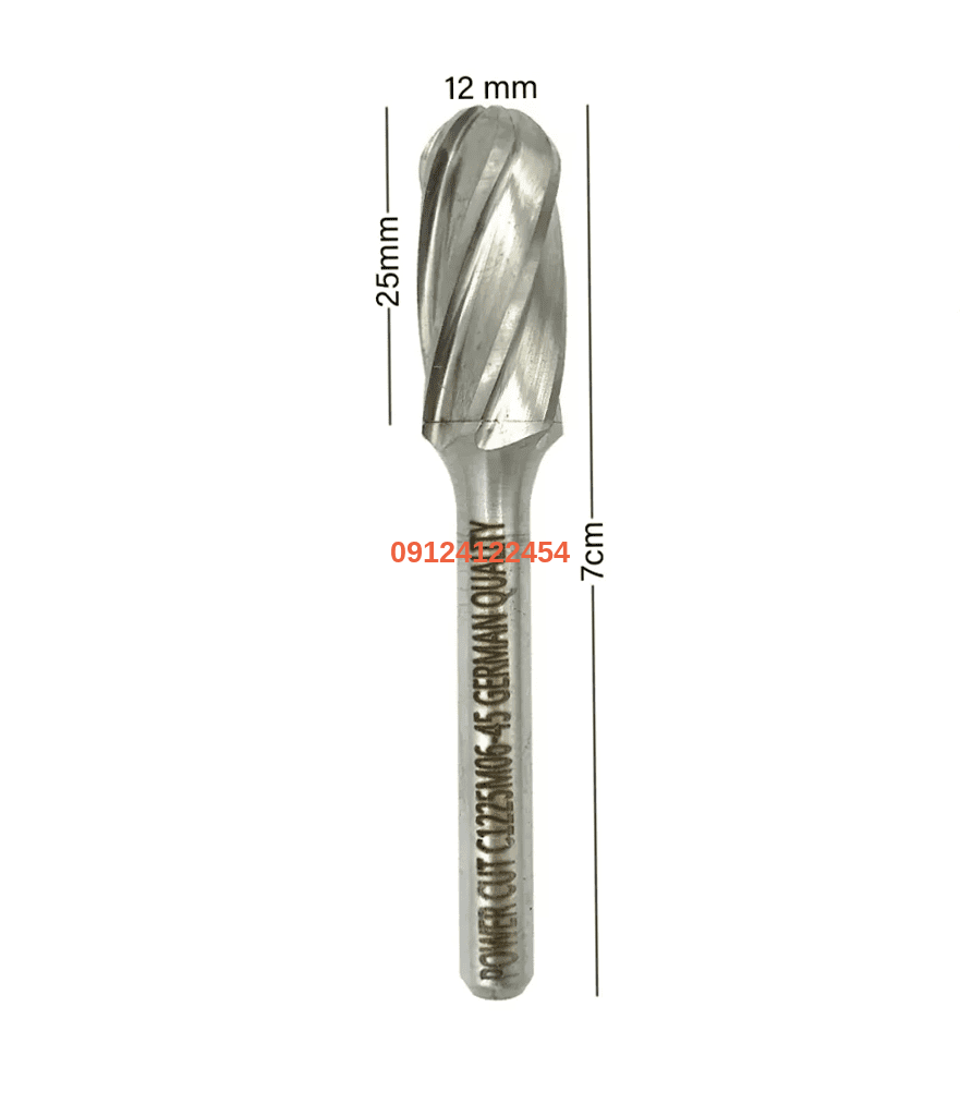 Round head aluminum form milling cutter diameter 12 1