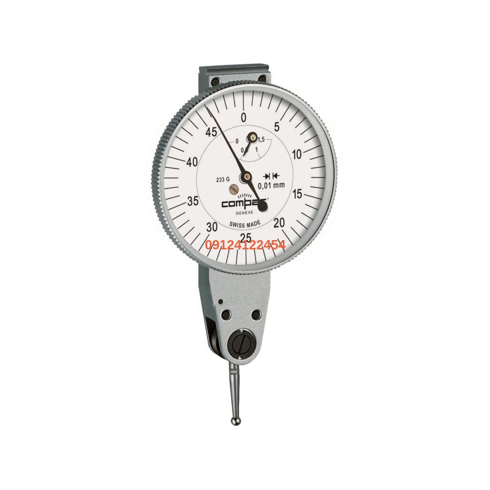 WM compac 232gl analogue lever type dial test indicator range 3mm p1773 1914 image