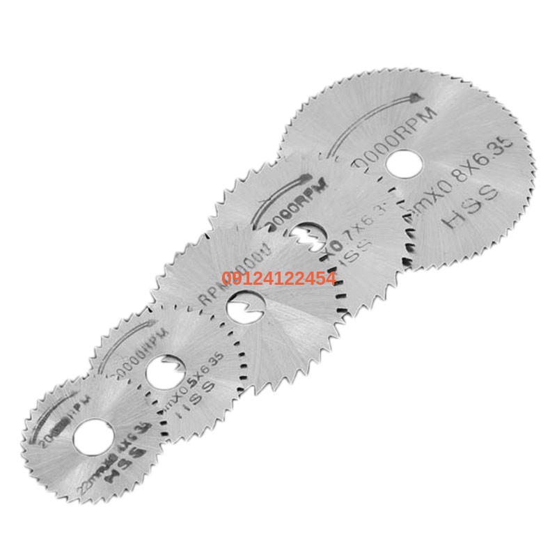 new 6pcs set mini hss rotary circular saw blades tool for dremel metal rotary cutter hand 2 